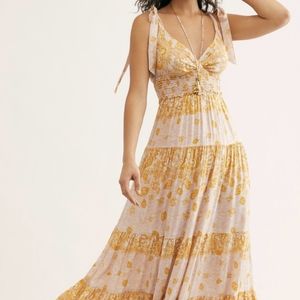 Free People Let's Smock About It Maxi Dress